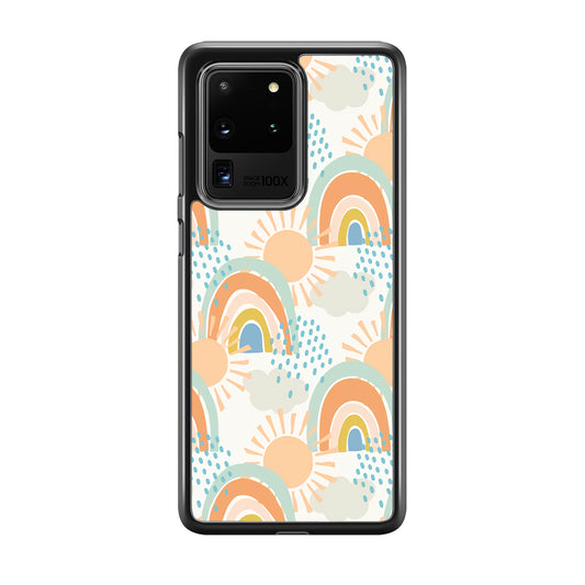 Rainbow Aesthetic Sun Samsung Galaxy S20 Ultra Case