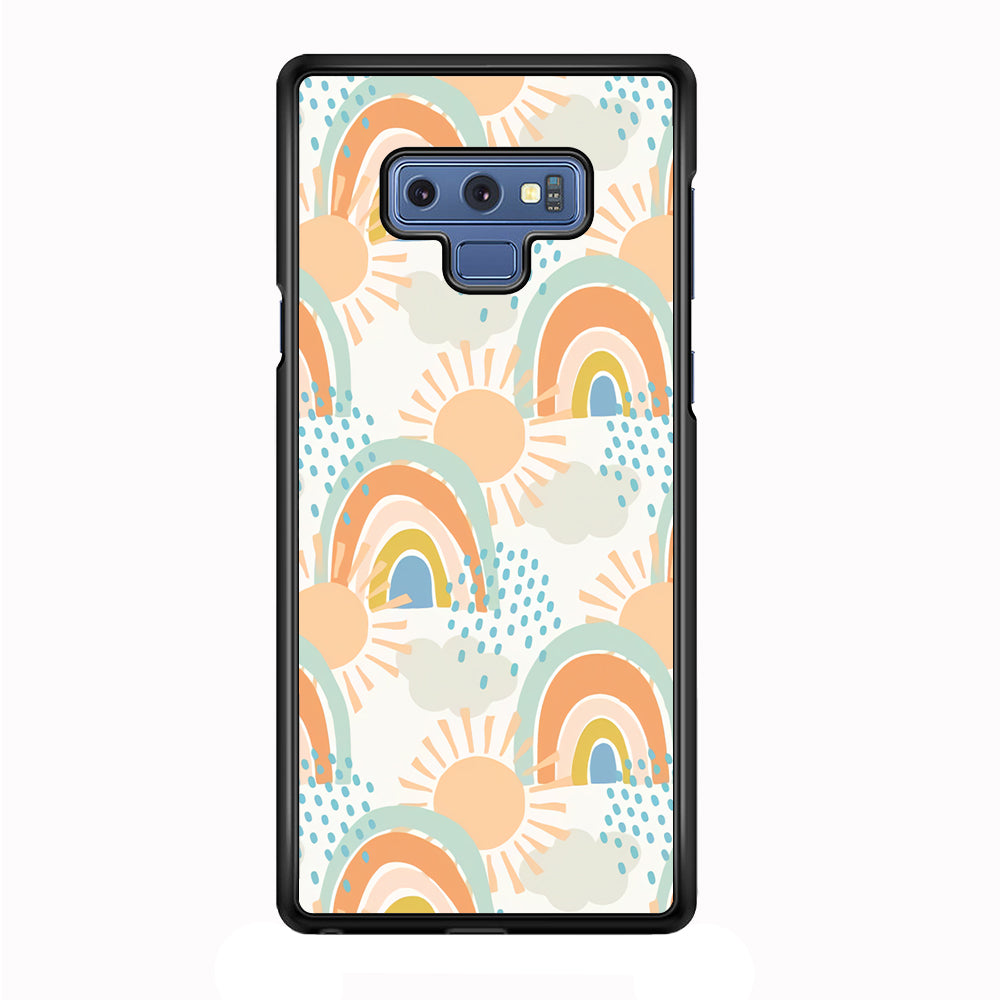 Rainbow Aesthetic Sun Samsung Galaxy Note 9 Case