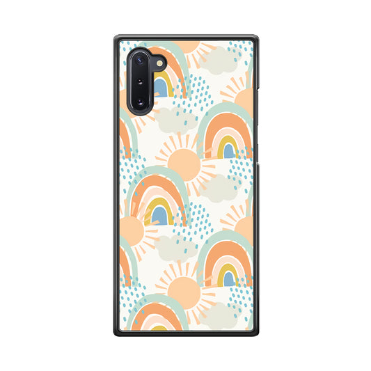 Rainbow Aesthetic Sun Samsung Galaxy Note 10 Case