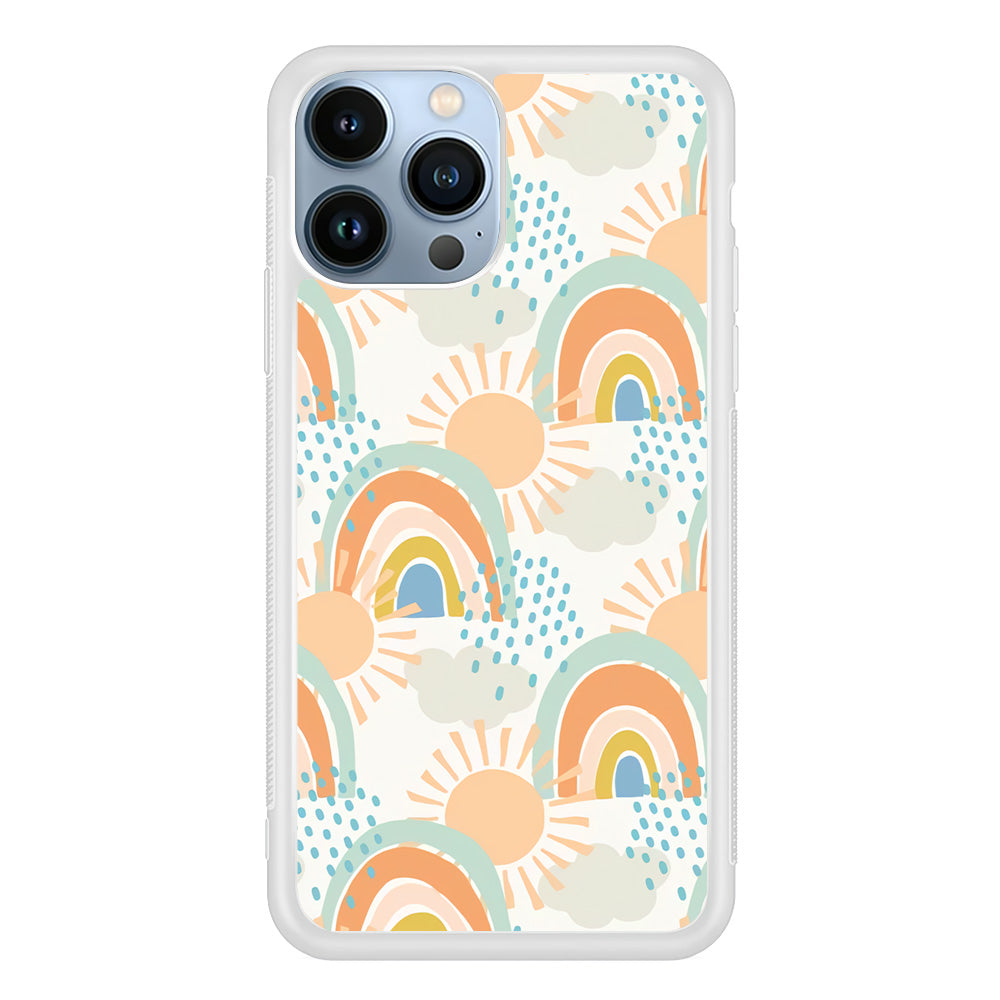 Rainbow Aesthetic Sun iPhone 13 Pro Case