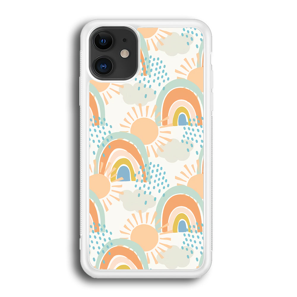 Rainbow Aesthetic Sun iPhone 12 Case