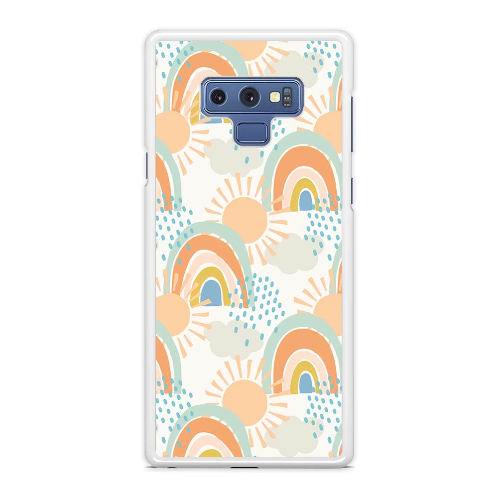 Rainbow Aesthetic Sun Samsung Galaxy Note 9 Case