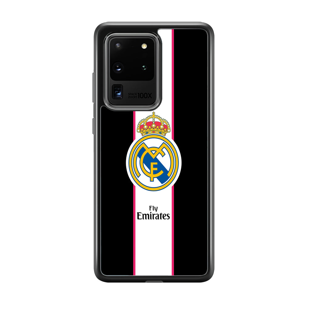 Real Madrid Stripe and Black Samsung Galaxy S20 Ultra Case
