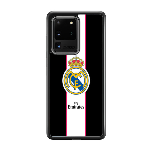Real Madrid Stripe and Black Samsung Galaxy S20 Ultra Case