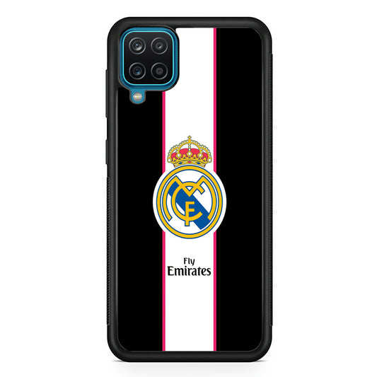 Real Madrid Stripe and Black Samsung Galaxy A12 Case