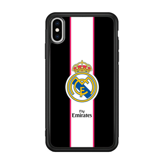 Real Madrid Stripe and Black iPhone XS Case