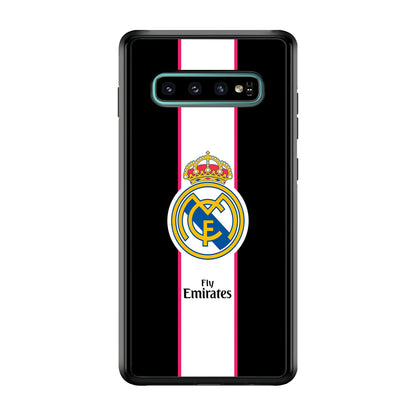 Real Madrid Stripe and Black Samsung Galaxy S10 Case