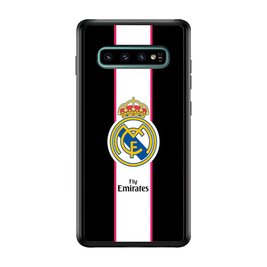 Real Madrid Stripe and Black Samsung Galaxy S10 Plus Case