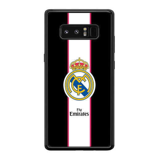 Real Madrid Stripe and Black Samsung Galaxy Note 8 Case