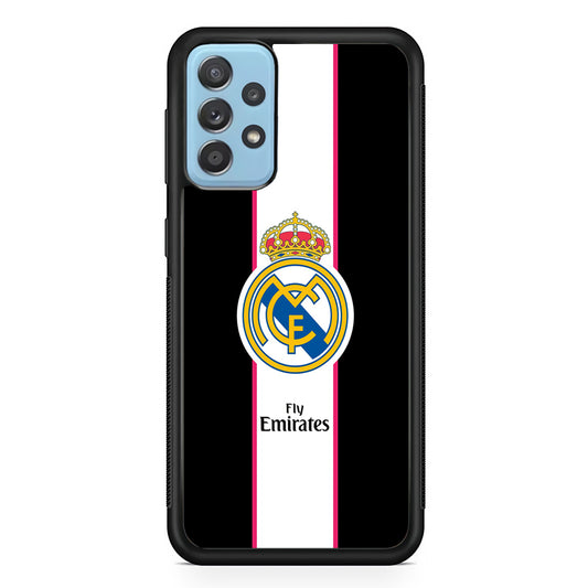 Real Madrid Stripe and Black Samsung Galaxy A72 Case