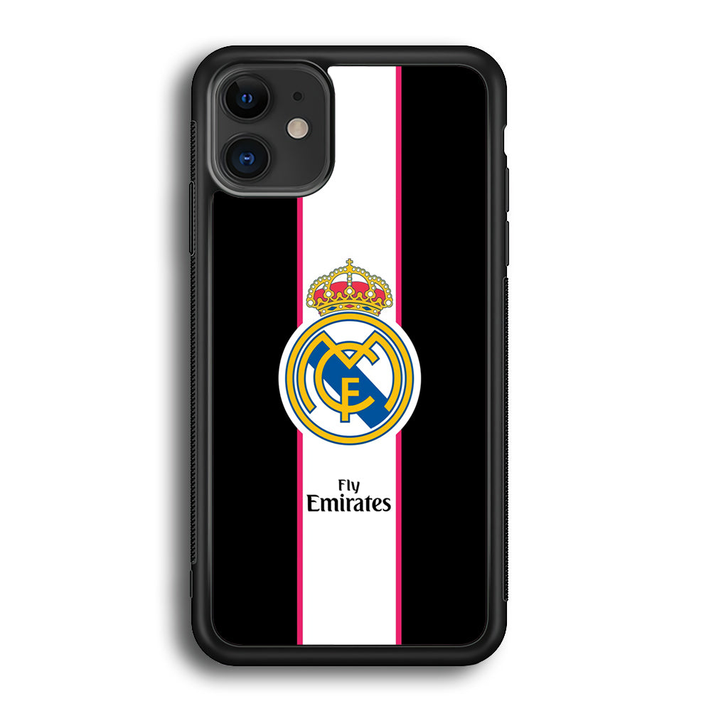 Real Madrid Stripe and Black iPhone 12 Case