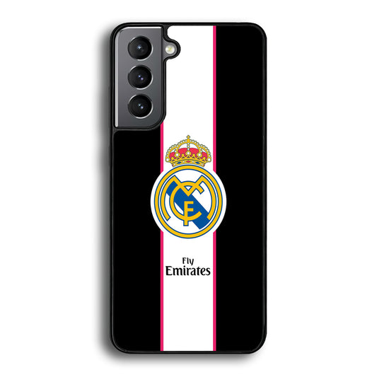 Real Madrid Stripe and Black Samsung Galaxy S21 Plus Case