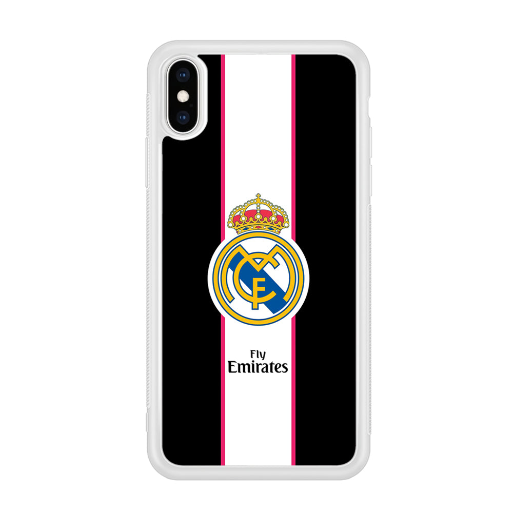 Real Madrid Stripe and Black iPhone X Case