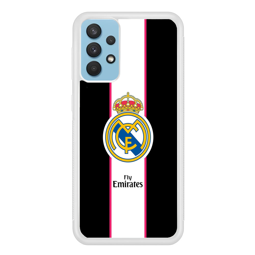 Real Madrid Stripe and Black Samsung Galaxy A32 Case