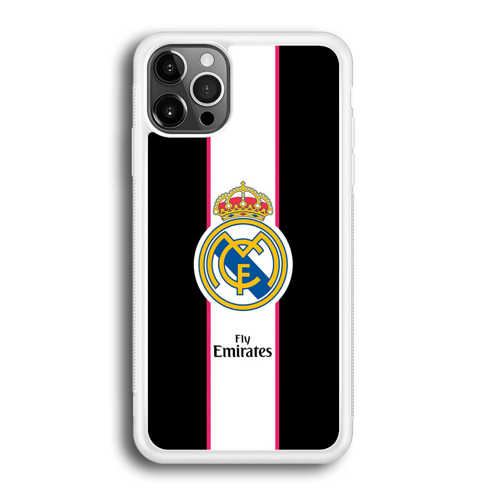 Real Madrid Stripe and Black iPhone 12 Pro Case