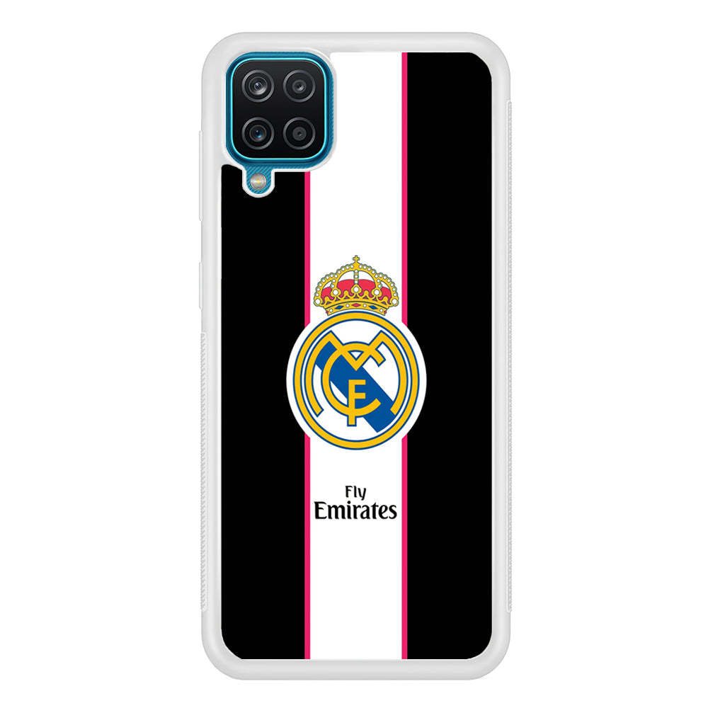 Real Madrid Stripe and Black Samsung Galaxy A12 Case