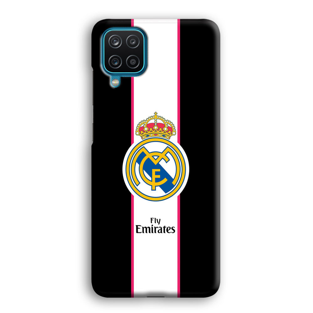 Real Madrid Stripe and Black Samsung Galaxy A12 Case