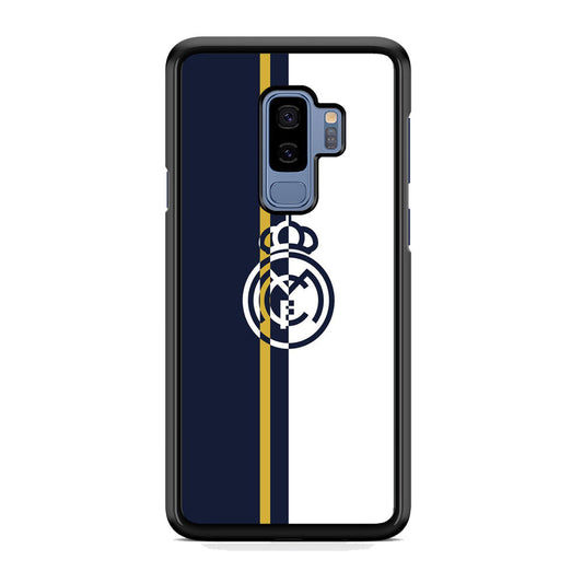 Real Mardrid Blue White Stripe Gold Samsung Galaxy S9 Plus Case