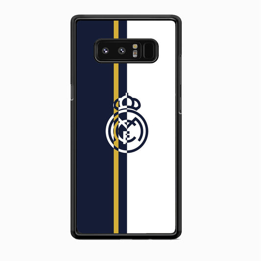 Real Mardrid Blue White Stripe Gold Samsung Galaxy Note 8 Case