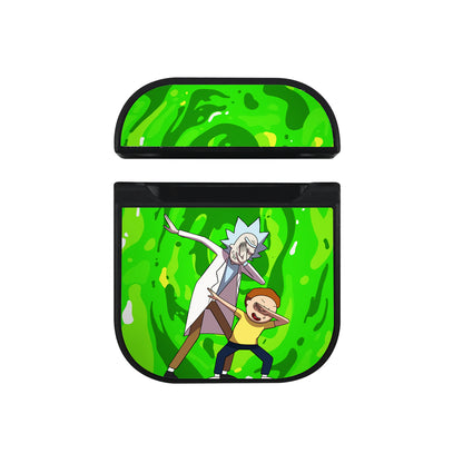 Rick And Morty Slime Dance Hard Plastic Case Cover For Apple Airpods