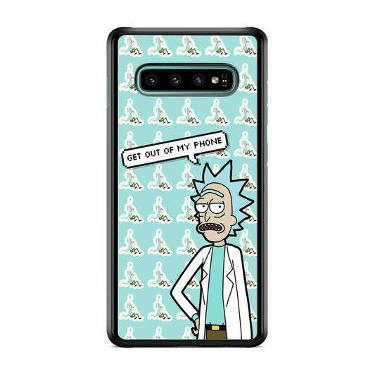 Rick And Morty Meme About Phone Samsung Galaxy S10 Plus Case
