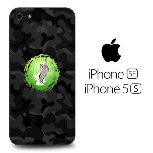 Rick And Morty Middle Finger Camo iPhone 5 | 5s Case - Ezzystore