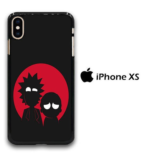 Rick and Morty Black Red iPhone Xs Case - ezzyst