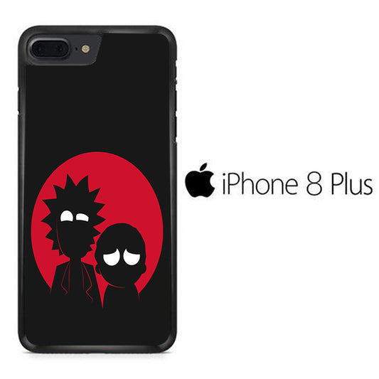 Rick and Morty Black Red iPhone 8 Plus Case