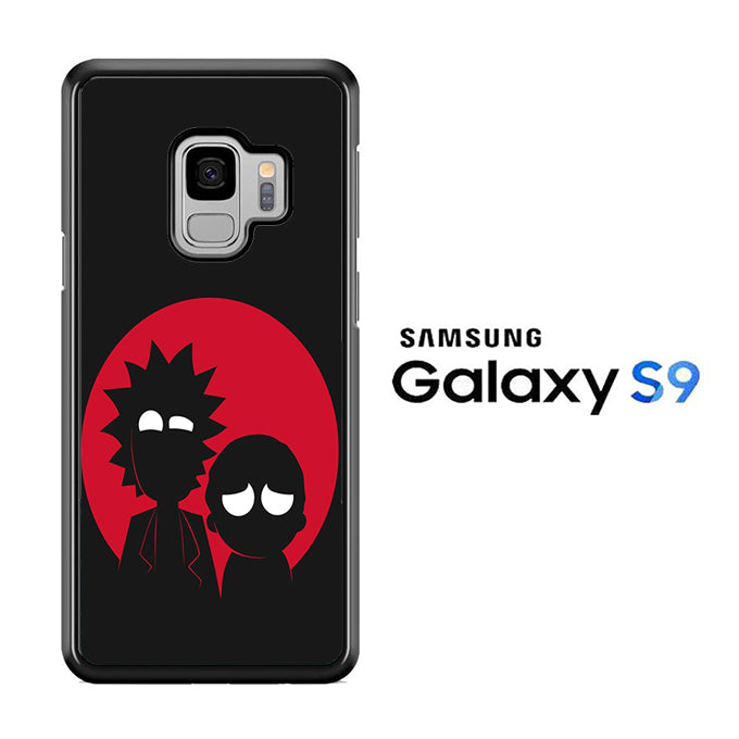 Rick and Morty Black Red Samsung Galaxy S9 Case