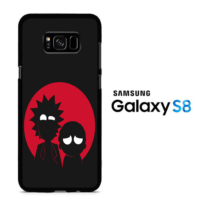 Rick and Morty Black Red Samsung Galaxy S8 Case