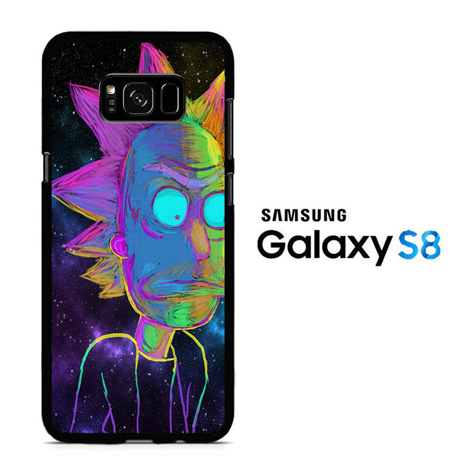 Rick and Morty Chalk Rainbow Samsung Galaxy S8 Case