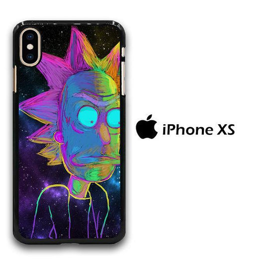 Rick and Morty Chalk Rainbow iPhone Xs Case - ezzyst