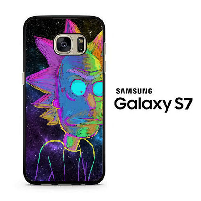 Rick and Morty Chalk Rainbow Samsung Galaxy S7 Case