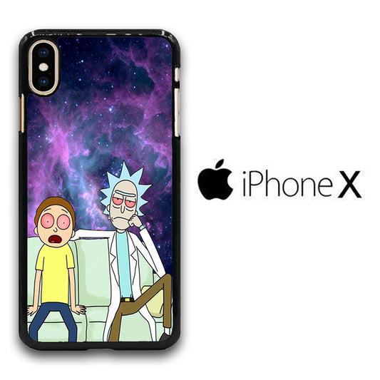 Rick and Morty Stars iPhone X Case