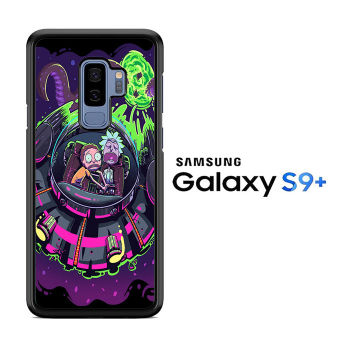 Rick and Morty Ufo Samsung Galaxy S9 Plus Case - ezzystore - Phone Case
