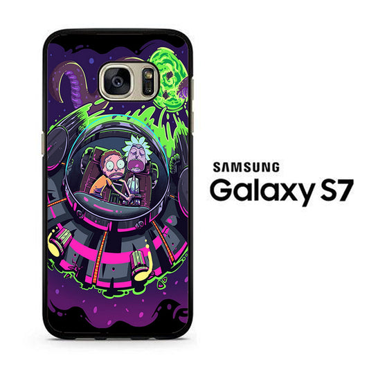 Rick and Morty Ufo Samsung Galaxy S7 Case