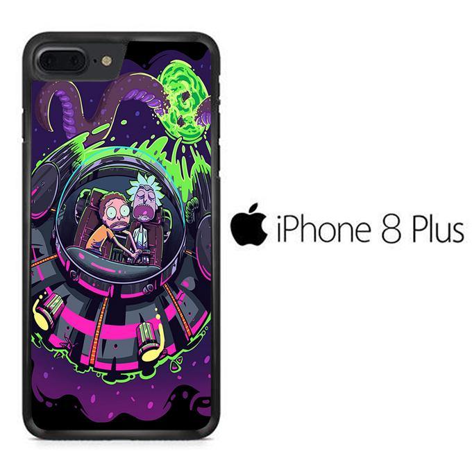 Rick and Morty Ufo iPhone 8 Plus Case - ezzyst