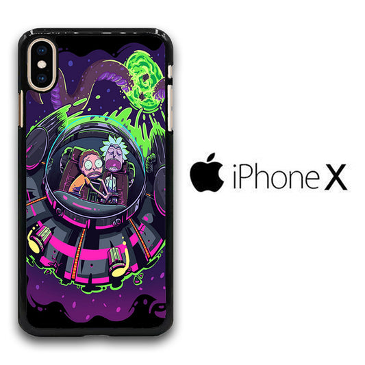 Rick and Morty Ufo iPhone X Case