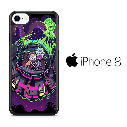 Rick and Morty Ufo iPhone 8 Case