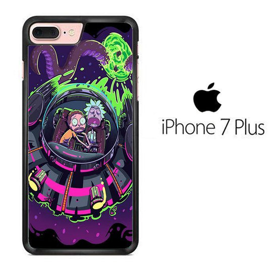 Rick and Morty Ufo iPhone 7 Plus Case - ezzyst