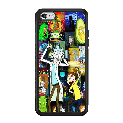 Rick and Morty Dance In Collage iPhone 6 Plus | 6s Plus Case
