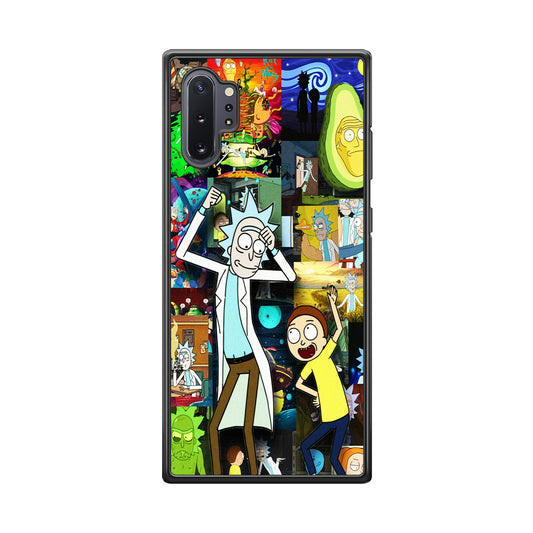 Rick and Morty Dance In Collage Samsung Galaxy Note 10 Plus Case