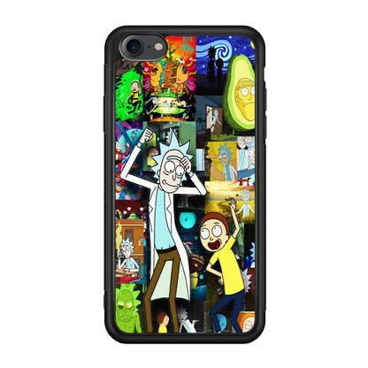 Rick and Morty Dance In Collage iPhone 8 Case