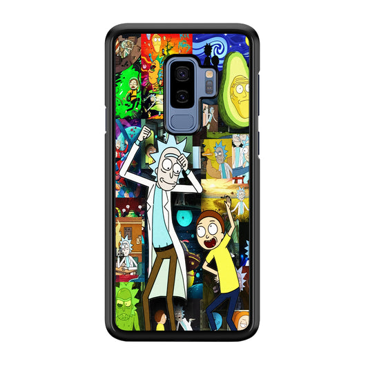 Rick and Morty Dance In Collage Samsung Galaxy S9 Plus Case