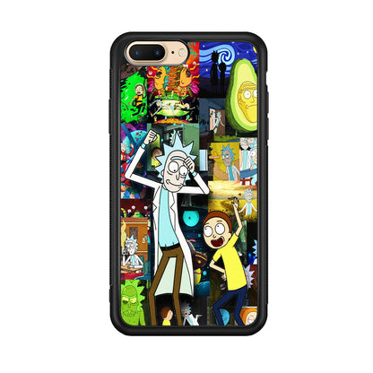 Rick and Morty Dance In Collage iPhone 8 Plus Case