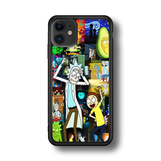 Rick and Morty Dance In Collage iPhone 11 Case