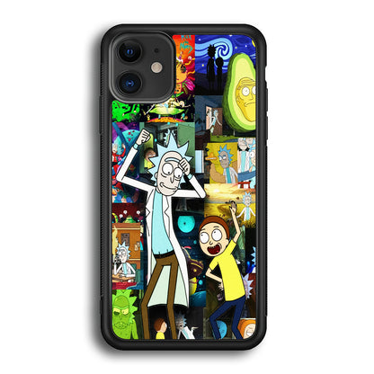 Rick and Morty Dance In Collage iPhone 12 Case