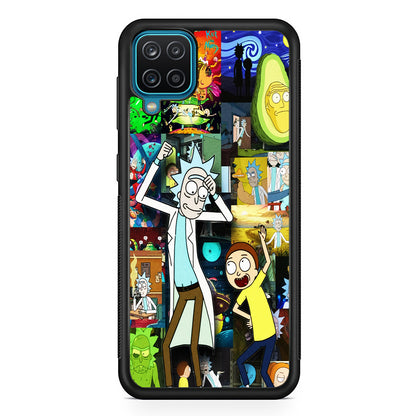 Rick and Morty Dance In Collage Samsung Galaxy A12 Case