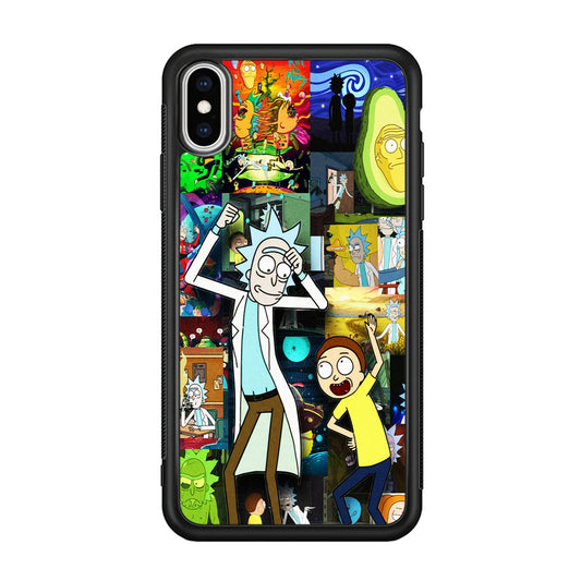 Rick and Morty Dance In Collage iPhone XS Case