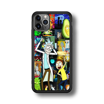 Rick and Morty Dance In Collage iPhone 11 Pro Case